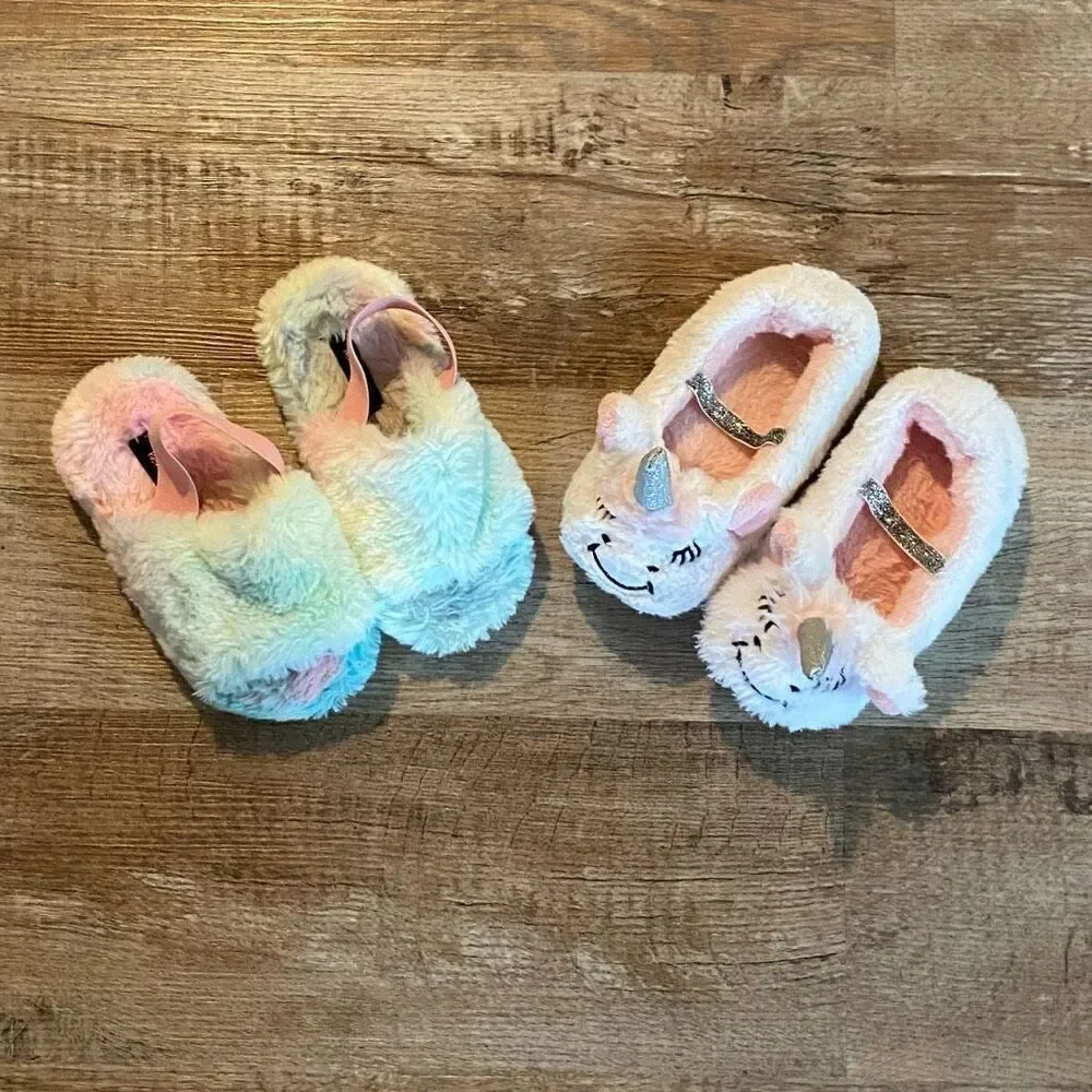 Kensie Girl Toddler Slipper Set of 2 Size 11-12